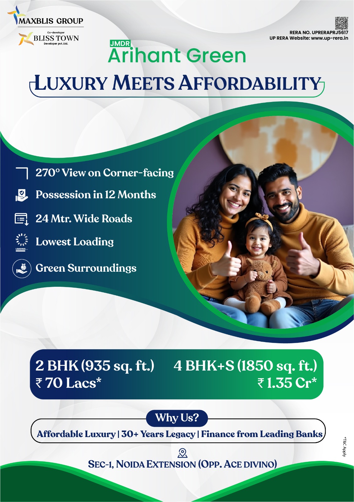 Information in project for JMDR Arihant Green