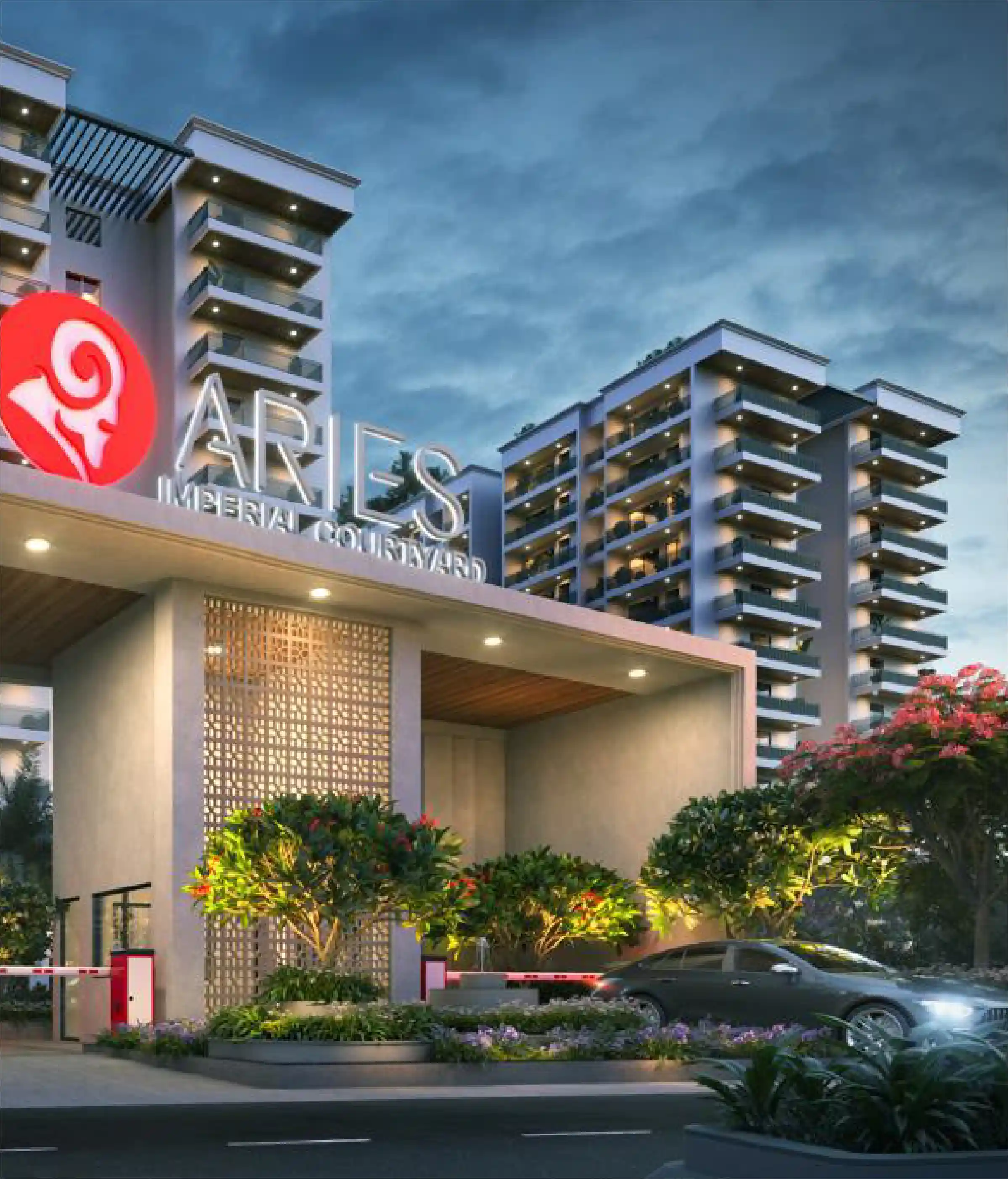 overview image of imperial courtyard