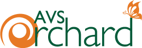 website logo of avs orchard