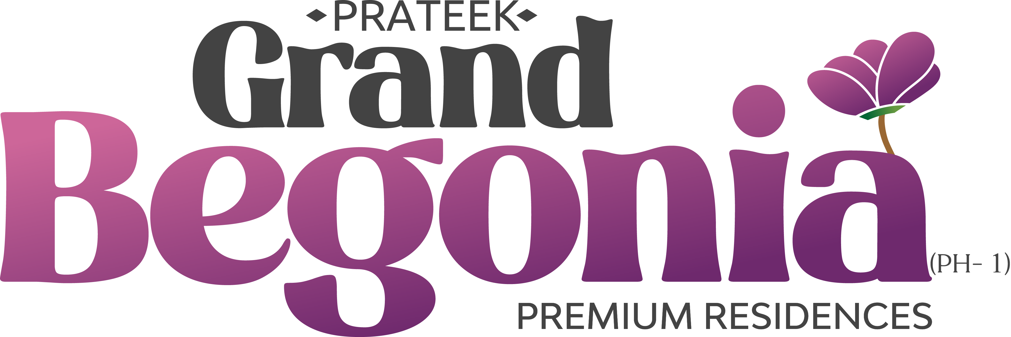 prateek grand begonia logo
