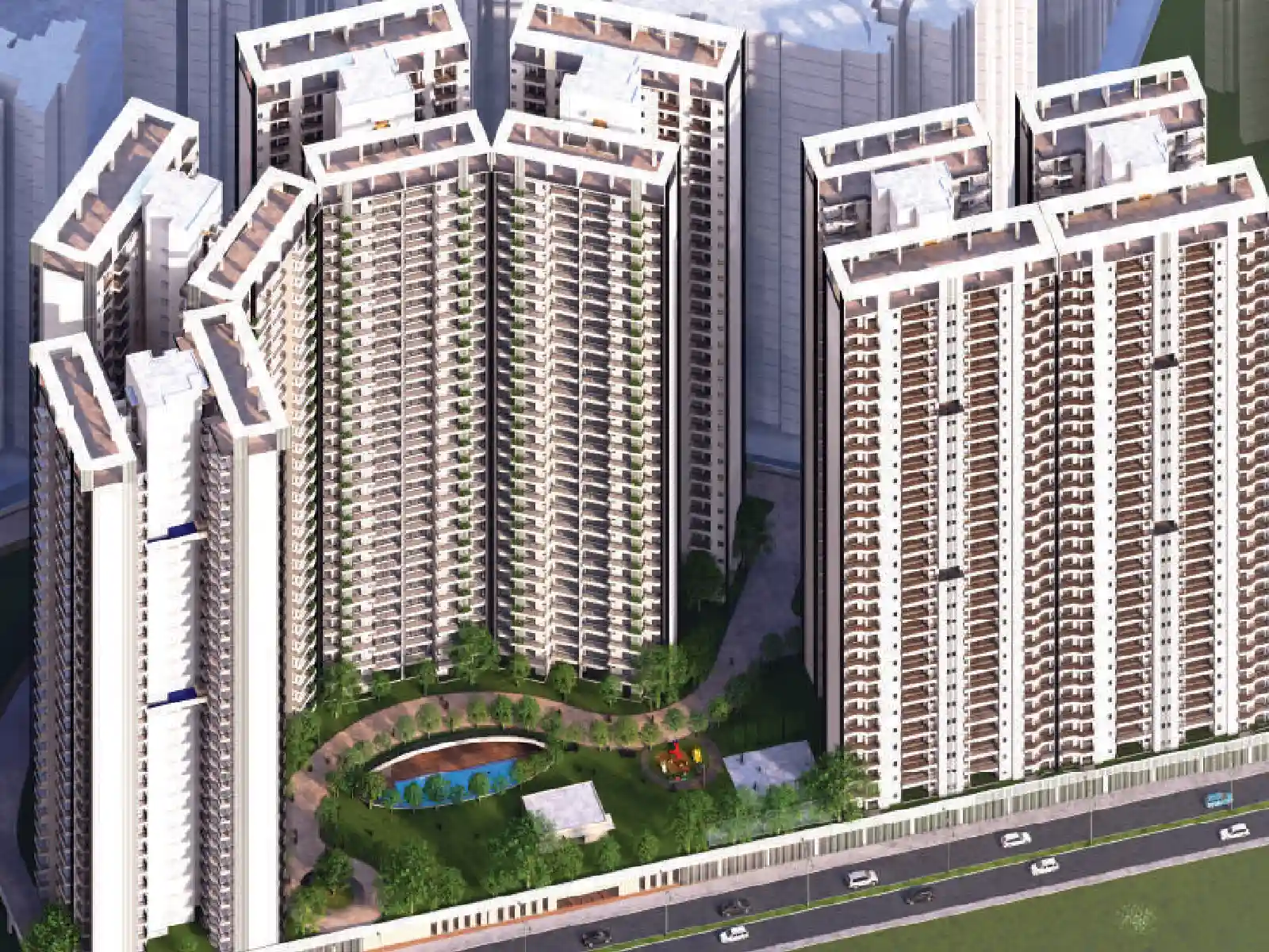 Eternia Residences describe a overoll view in front 