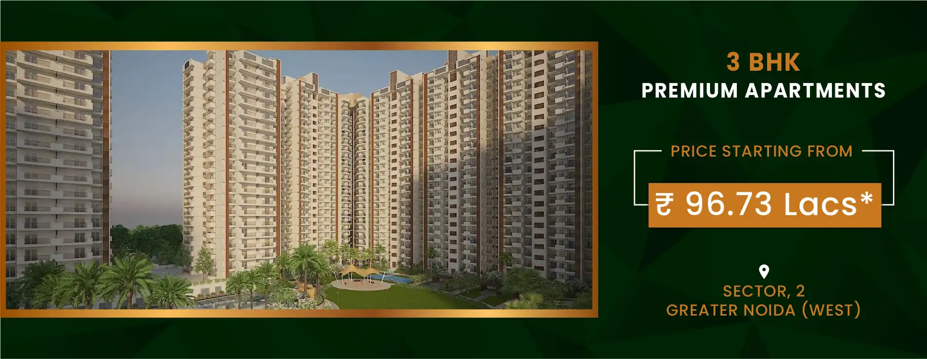 website banner of nirala greenshire